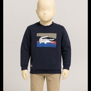 Lacoste kids  Blue Crewneck Sweater